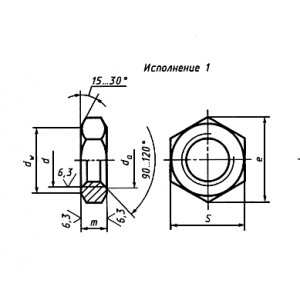 ГОСТ 5916-70 Гайки шестигранные низкие класса точности В