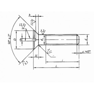 ОСТ 92-0755-72 Винты с потайной головкой