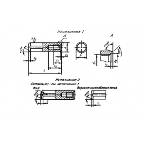 ГОСТ 12207-79 (ИСО 8733-86, ИСО 8735-87) Штифты цилиндрические с внутренней резьбой