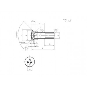 ОСТ 1 31195-80 Болты с полупотайной головкой ∠120° и длинной резьбовой частью